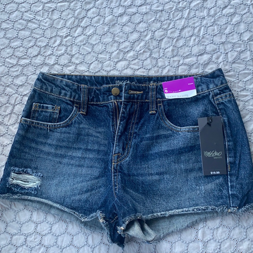 NWT Mossimo jean denim shorts high rise